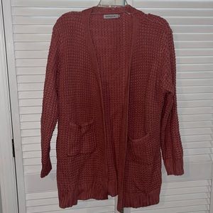 Boutique brand rose colored sweater cardigan 3xl